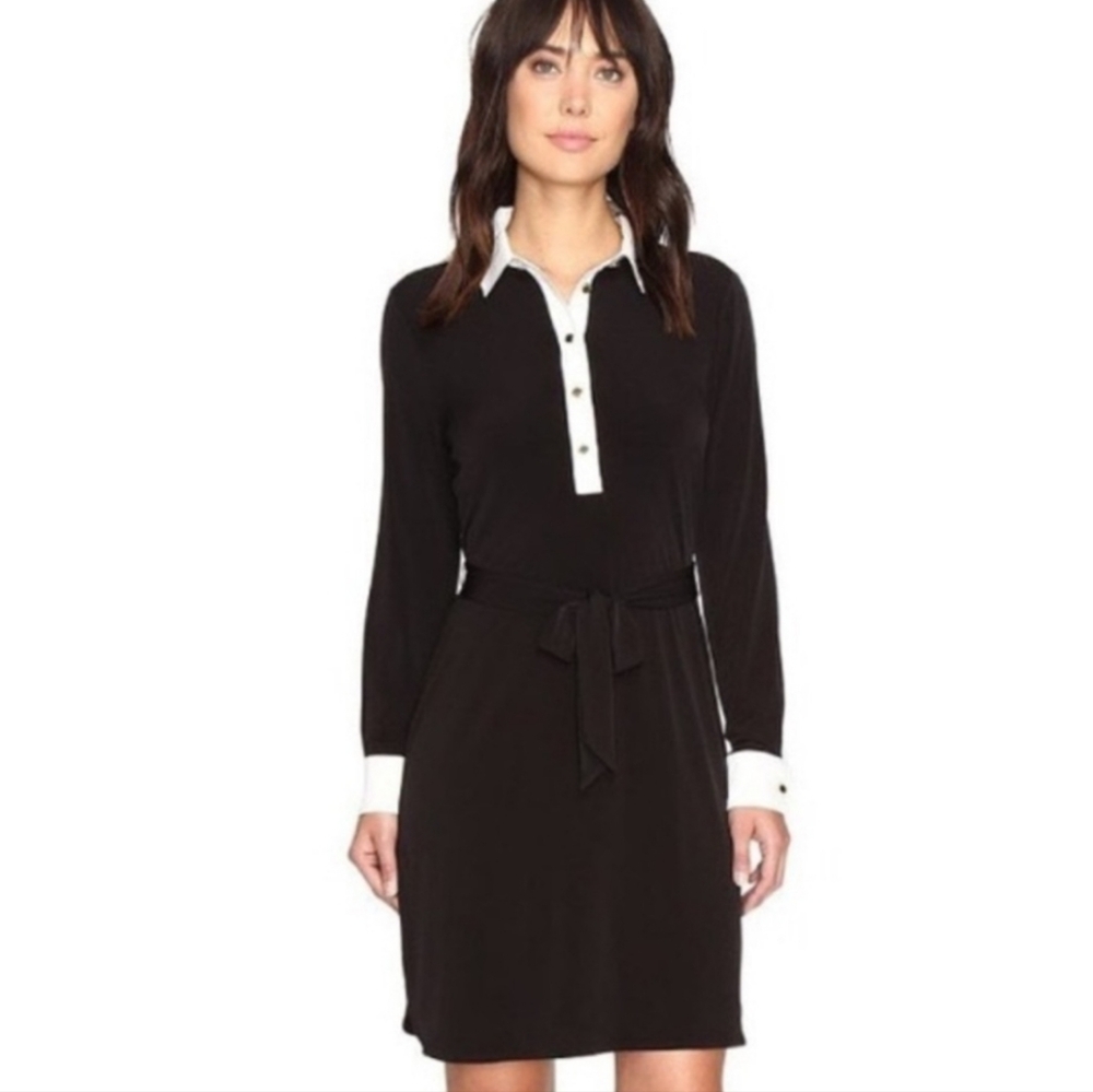Ivanka Trump | Black & White Collared Dress